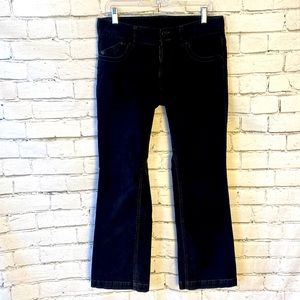 Polo Ralph Lauren Women’s Wendy Jean Black Corduroy Mid Rise Bootcut SZ- 29/8